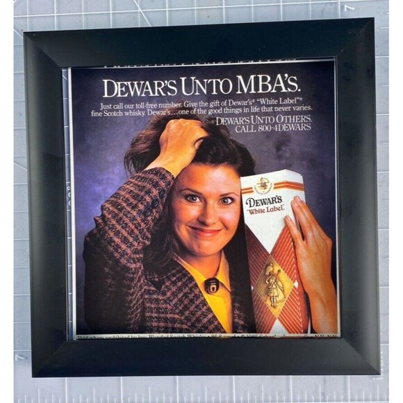 Dewar's White Label "Dewar's Unto MBA's." Dewar's Unto Others Vtg Print Ad 1986 - Picture 2 of 3